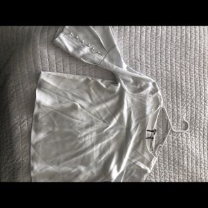 NWT Alice + Olivia Top with Pearl Embellishment